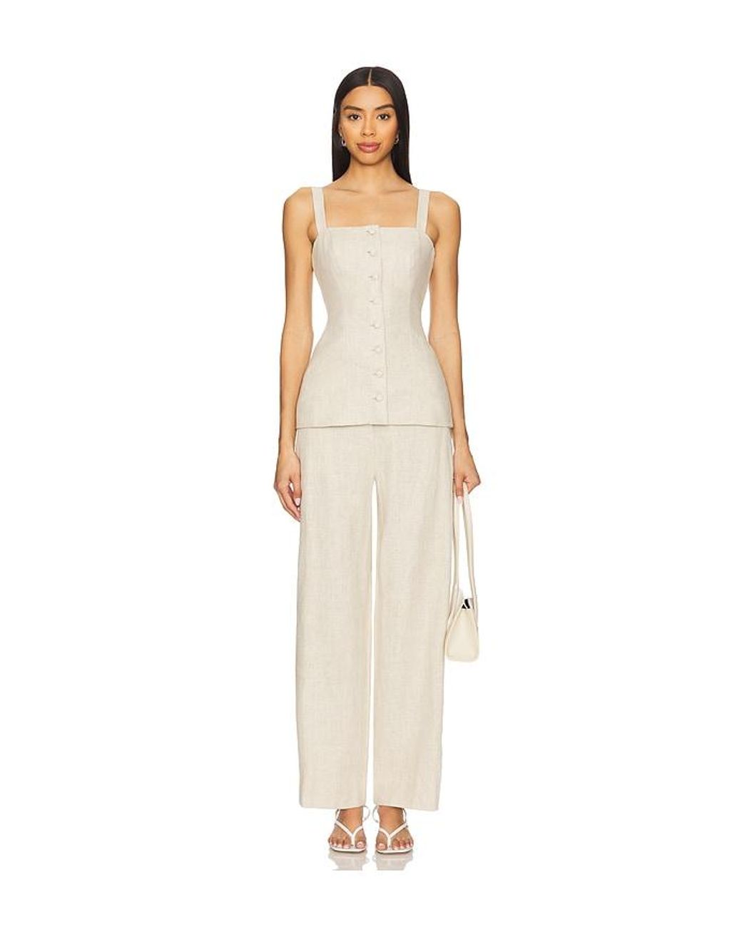 Faithfull The Brand White Meave Trouser