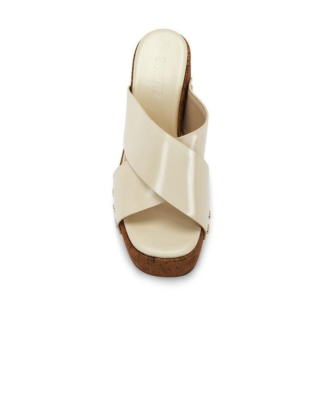 SCHUTZ SHOES Brown Serena Wedge Sandal