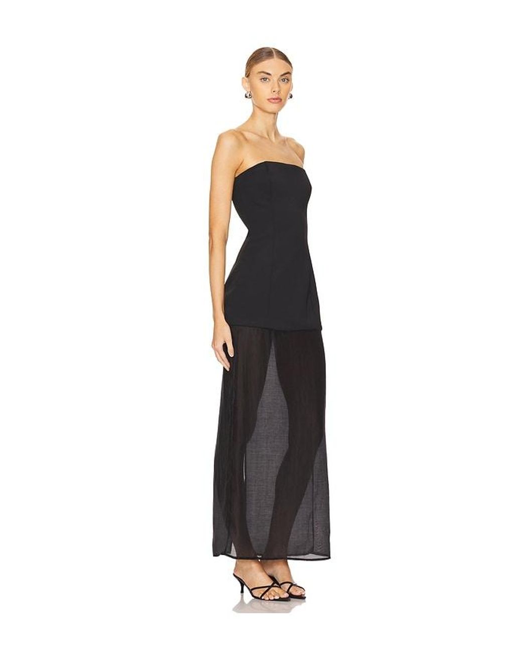 SNDY'S Black Chloe Sheer Dress