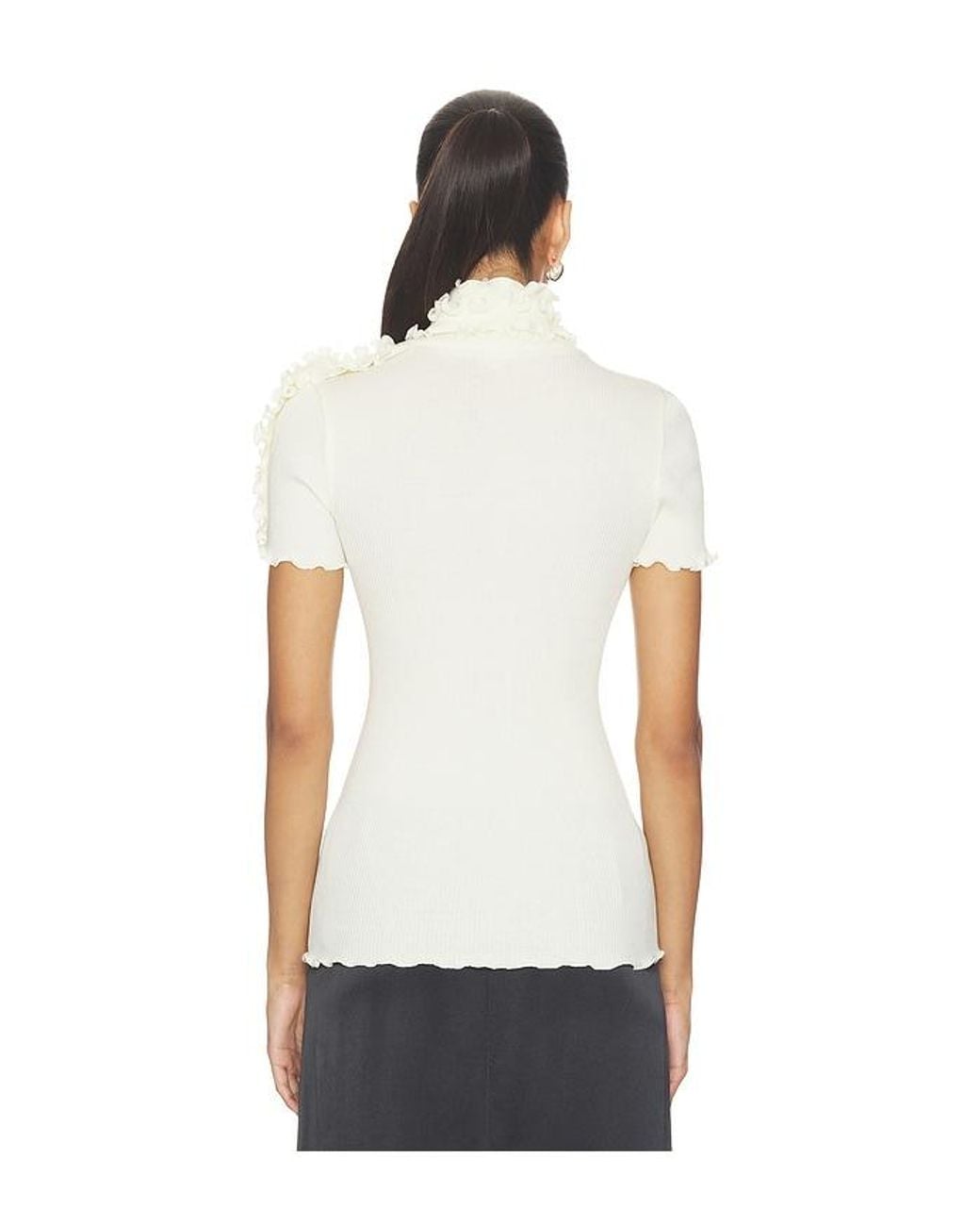 OperaSPORT White Viola Seamless Top
