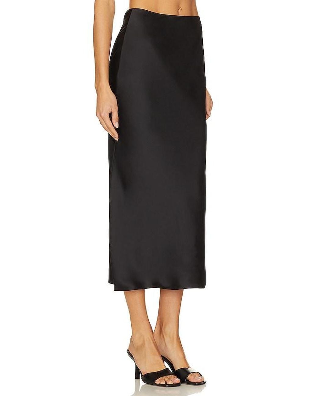 Norma Kamali Black X Revolve Bias Obie Skirt To Midcalf
