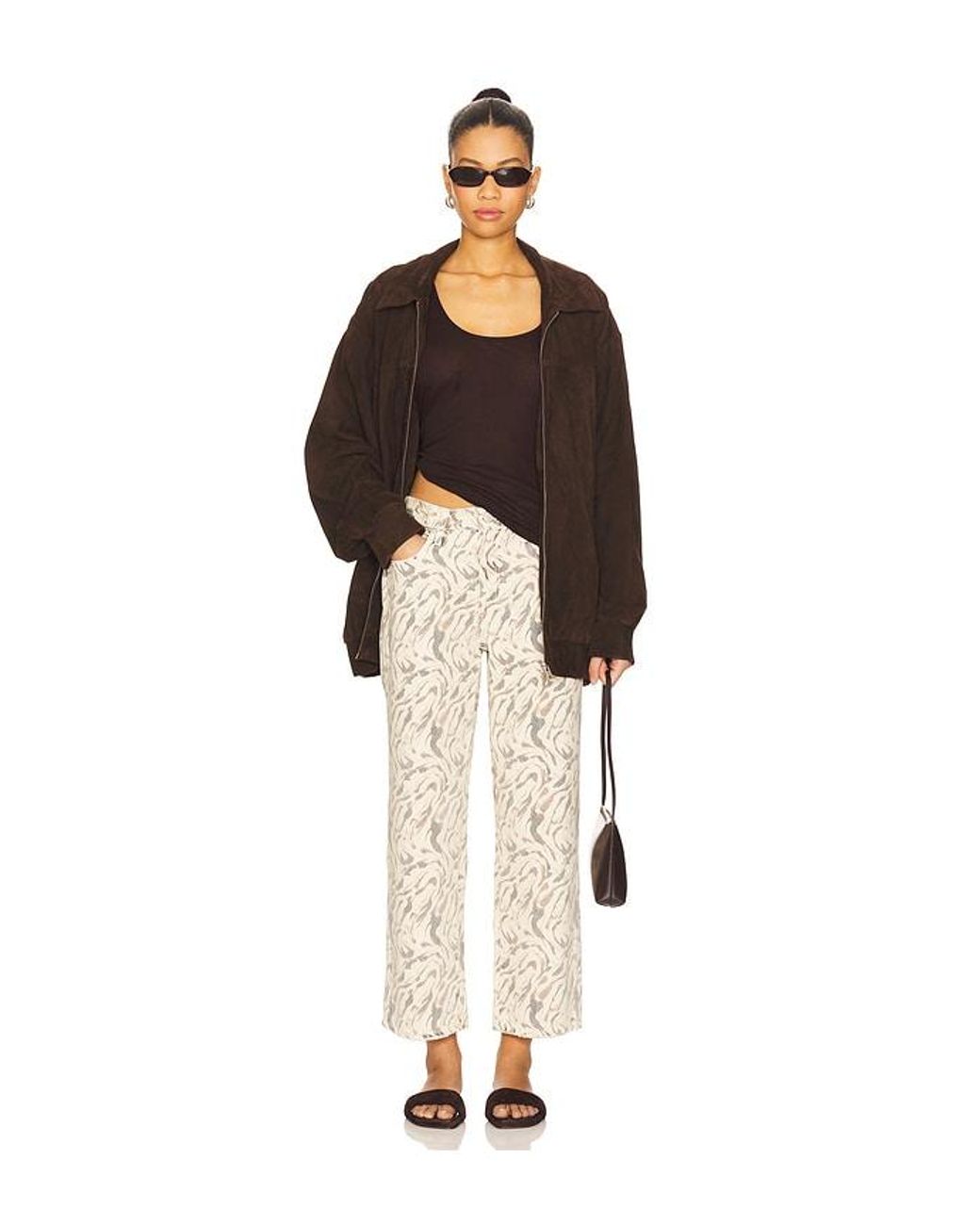 Amo Denim White Billie Wide Leg Jeans