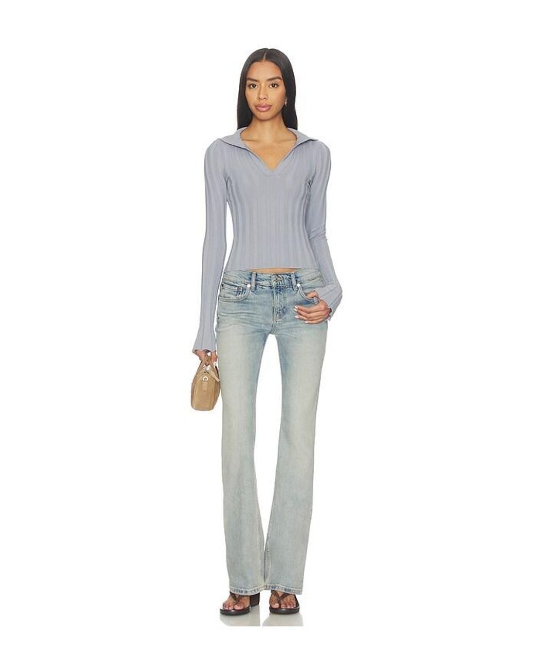 ALL THE WAYS Blue Azarliah Sweater Top