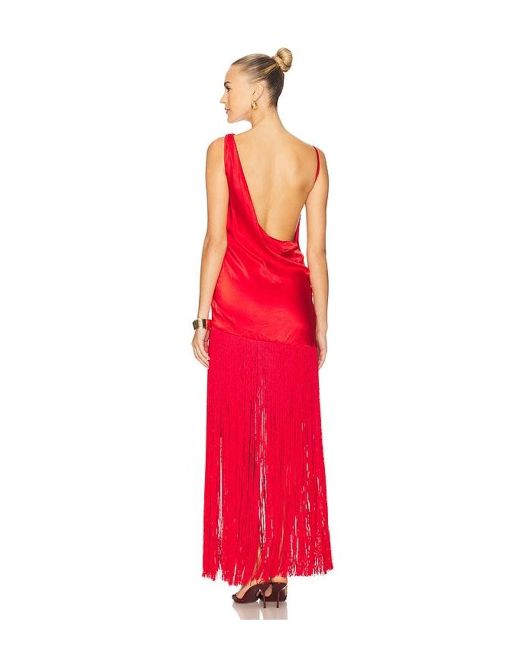 Deme by Gabriella Red Rosetta Dress