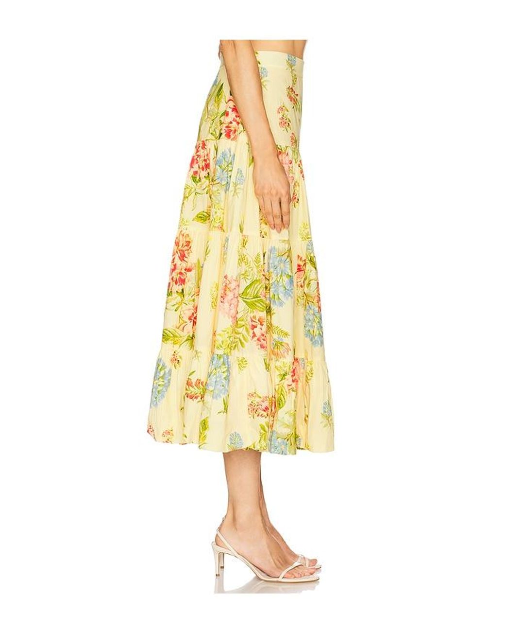 Hemant & Nandita Yellow Midi Skirt