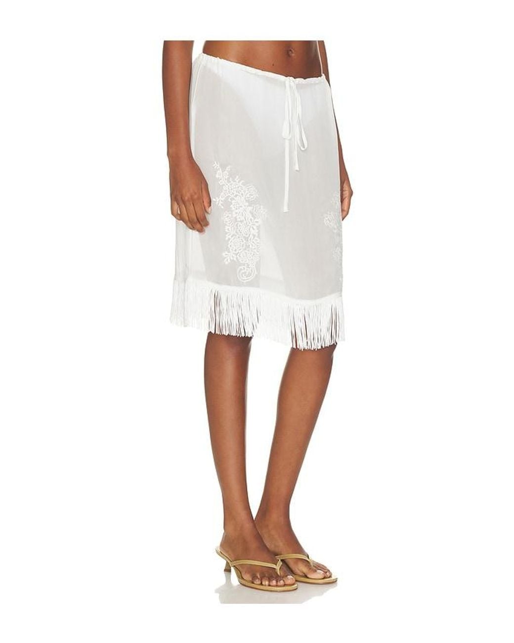 With Jean White Andie Skirt