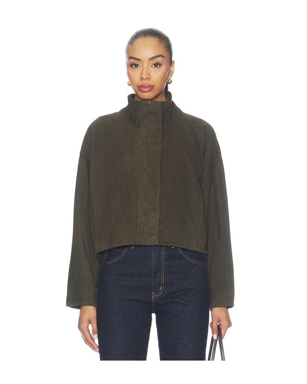 AllSaints Black Ryder Suede Jacket