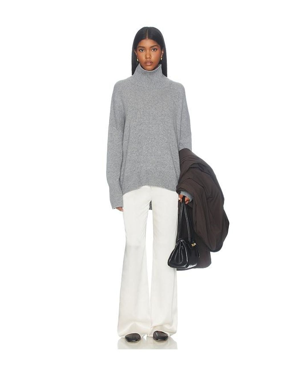 Lisa Yang Gray Heidi Sweater