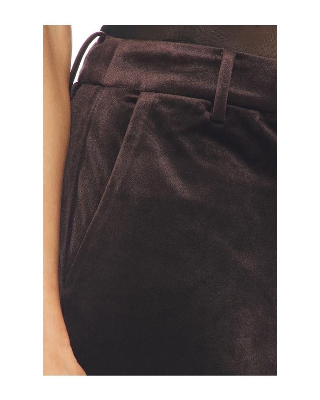Karina Grimaldi Black Shon Velvet Pants