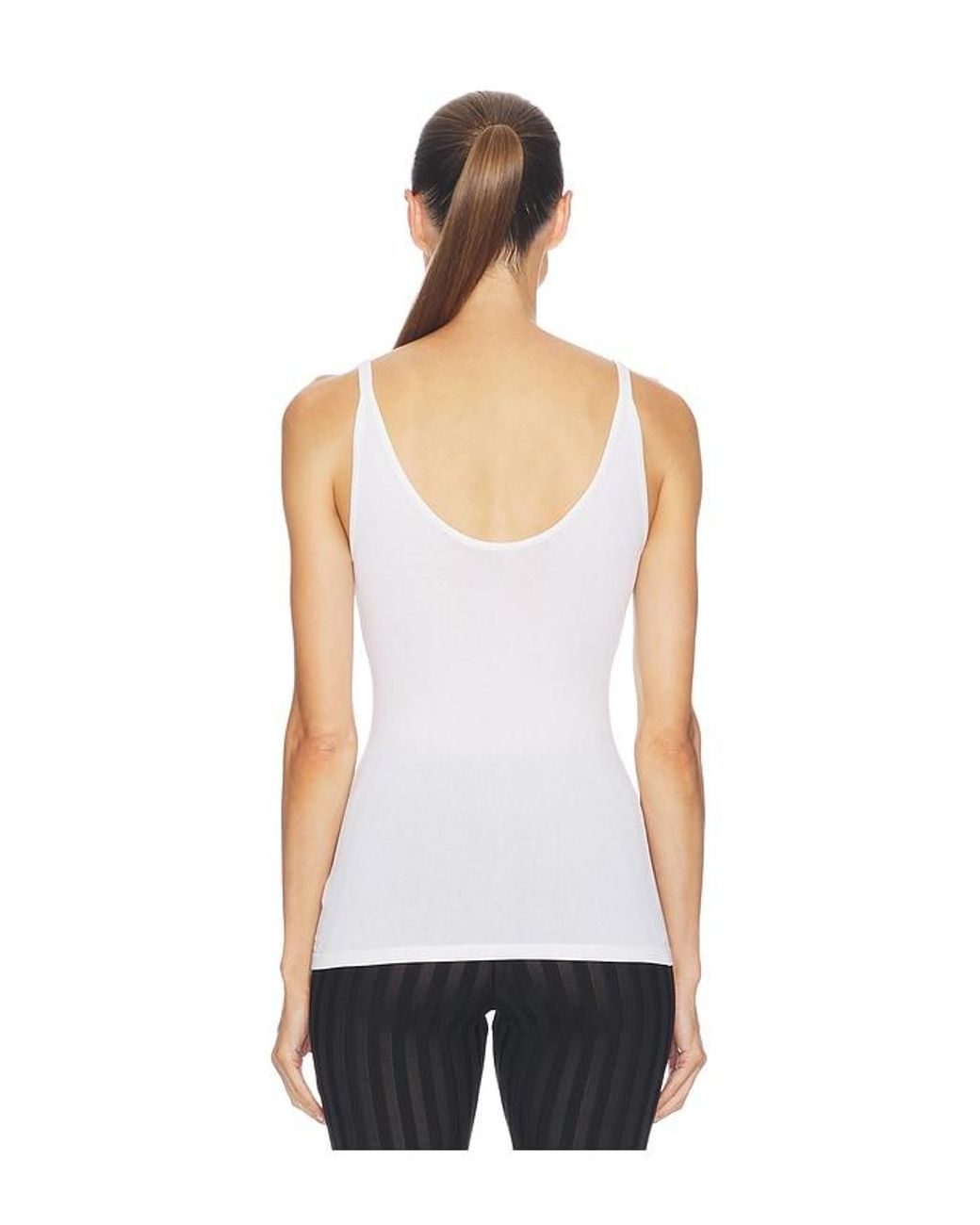 Helsa White Cheraden Knit Core Tank