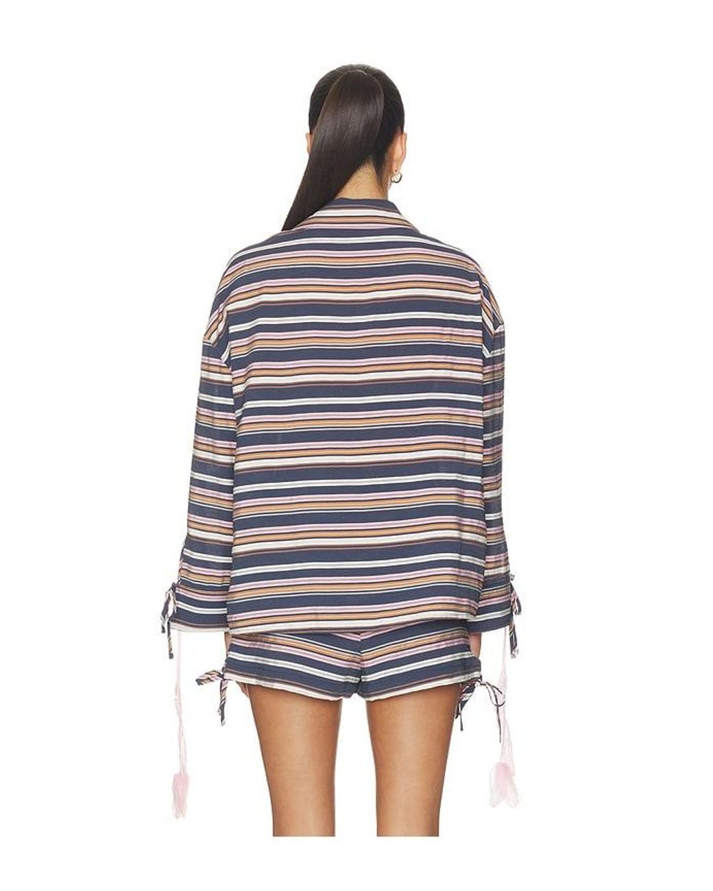 Milkwhite White Flower Detail Shirt