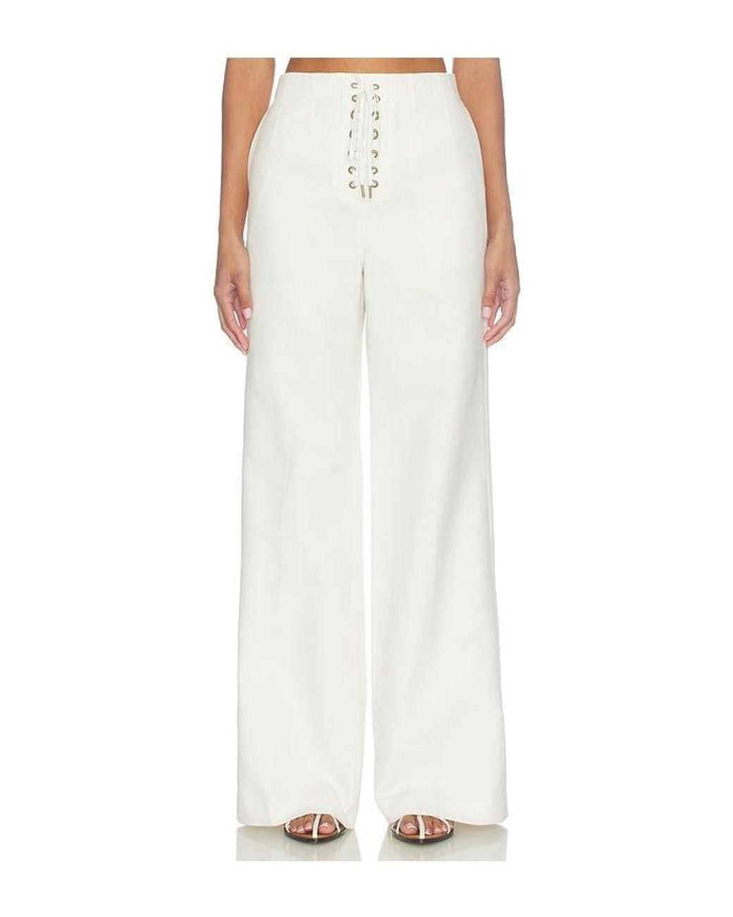 Polo Ralph Lauren White Standard Flare Pants