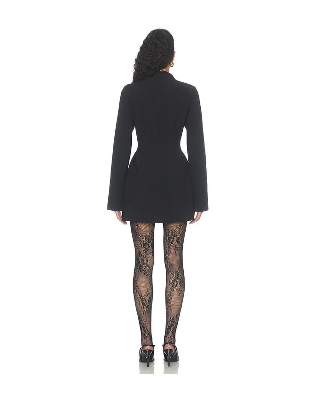 Odd Muse Black Split Sleeve Mini Dress