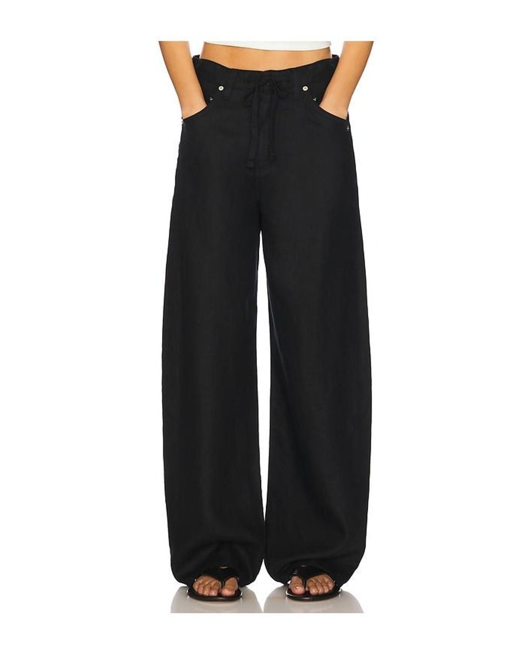 Citizens of Humanity Black Brynn Drawstring Trouser