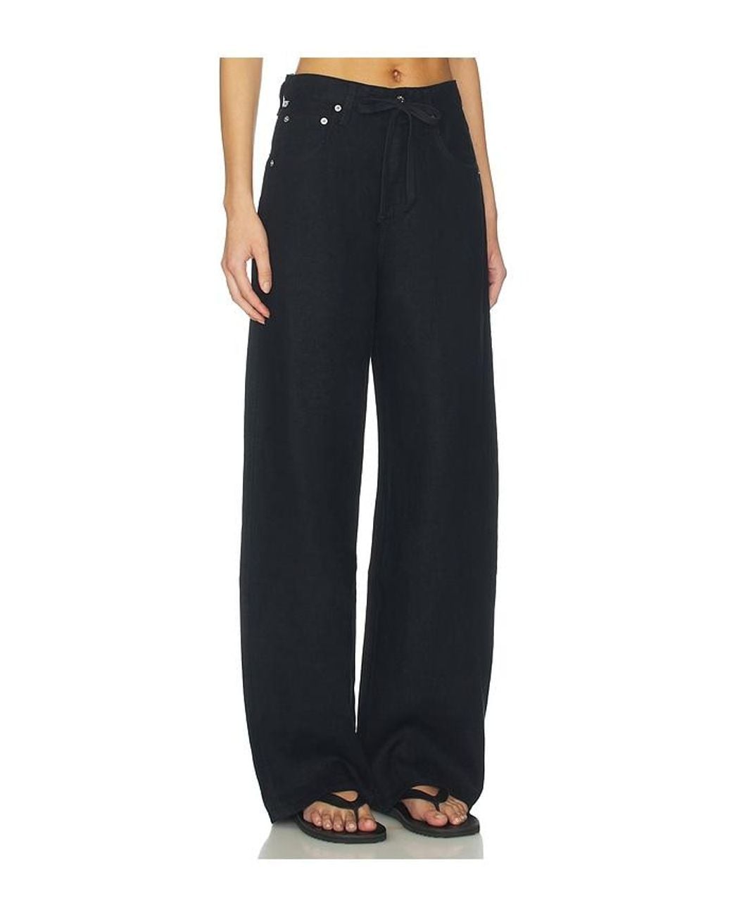 Citizens of Humanity Black Brynn Drawstring Trouser