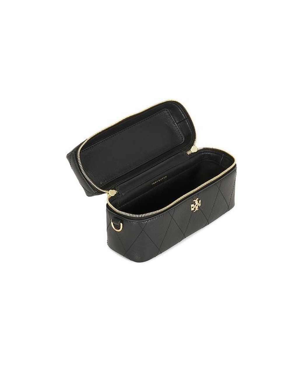 Tory Burch White Quilted East West Vanity Case