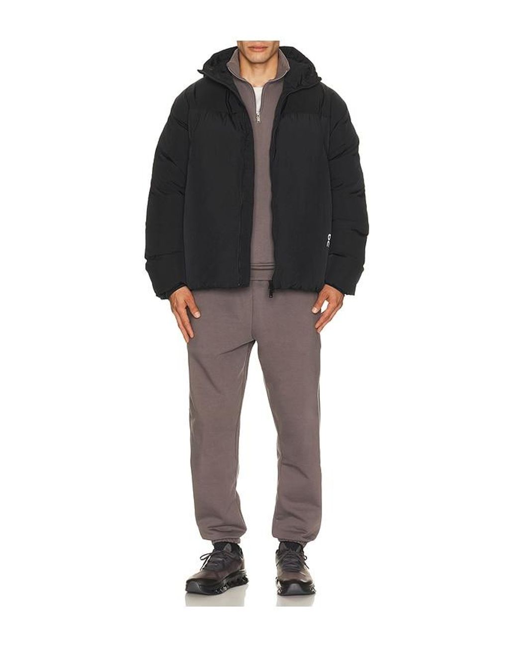 On Shoes Brown Club Collective 1/4 Zip for men