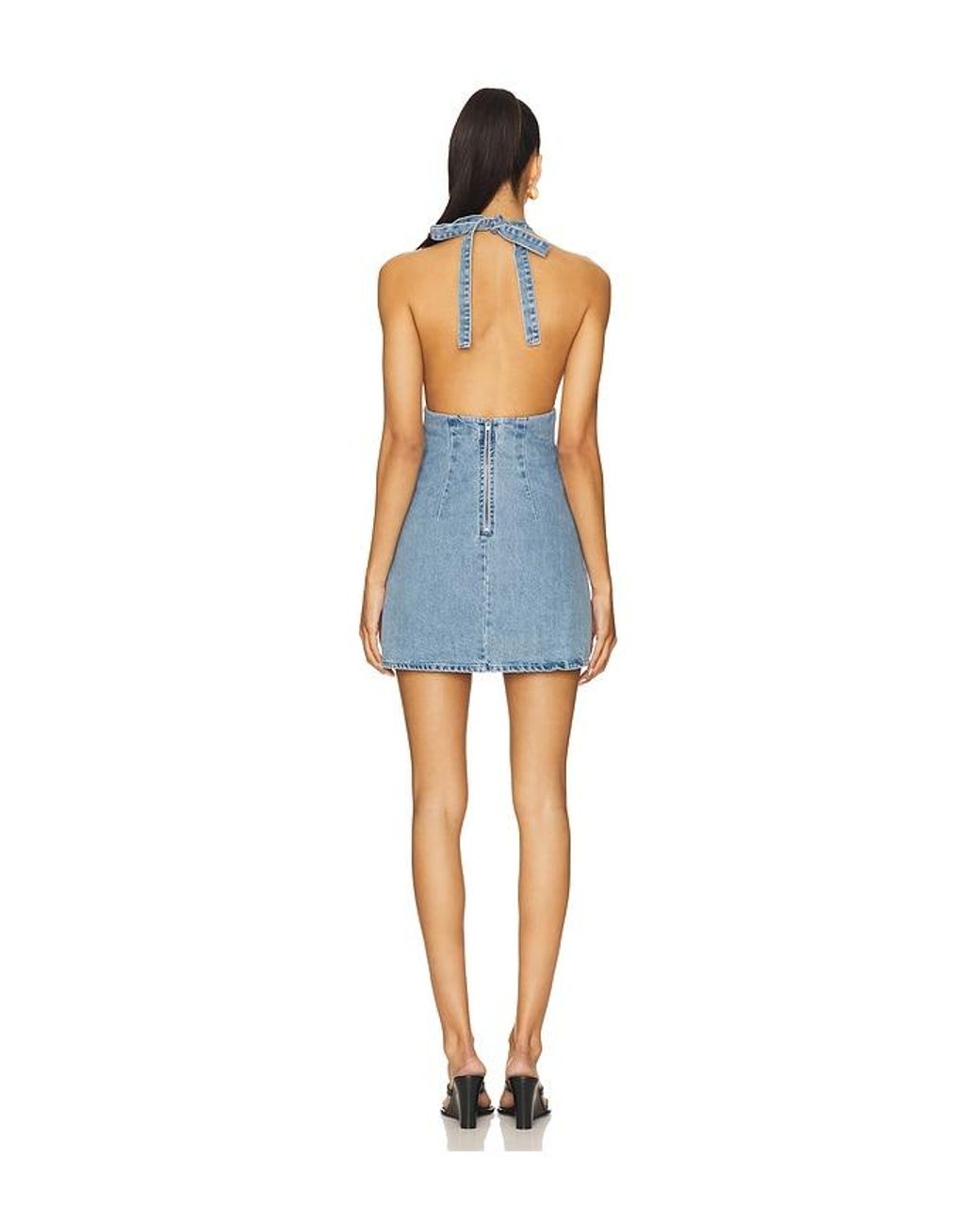 Free People Blue Trevi Denim Mini Dress
