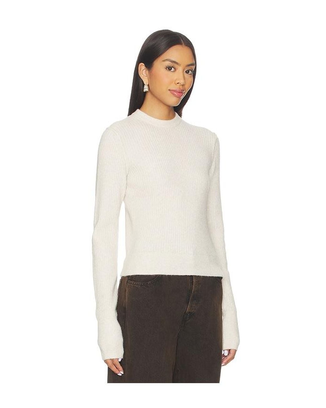 Free People White Even After Pullover