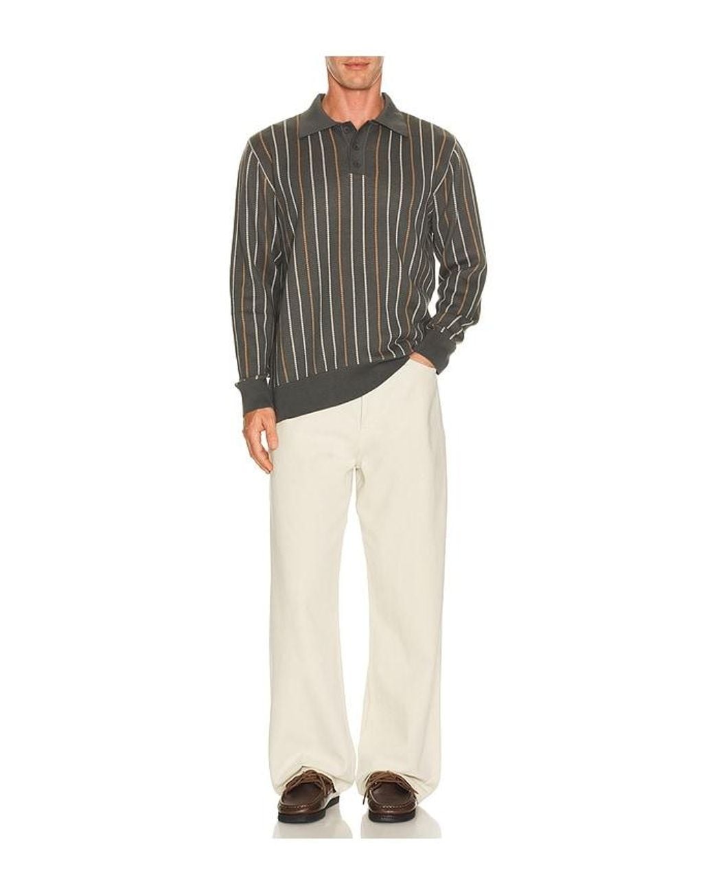 Far Afield Polohemd Benny in Gray für Herren