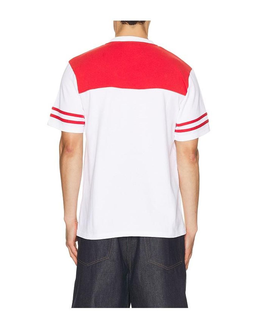 Percival White Cut And Sew Regular Tee for men