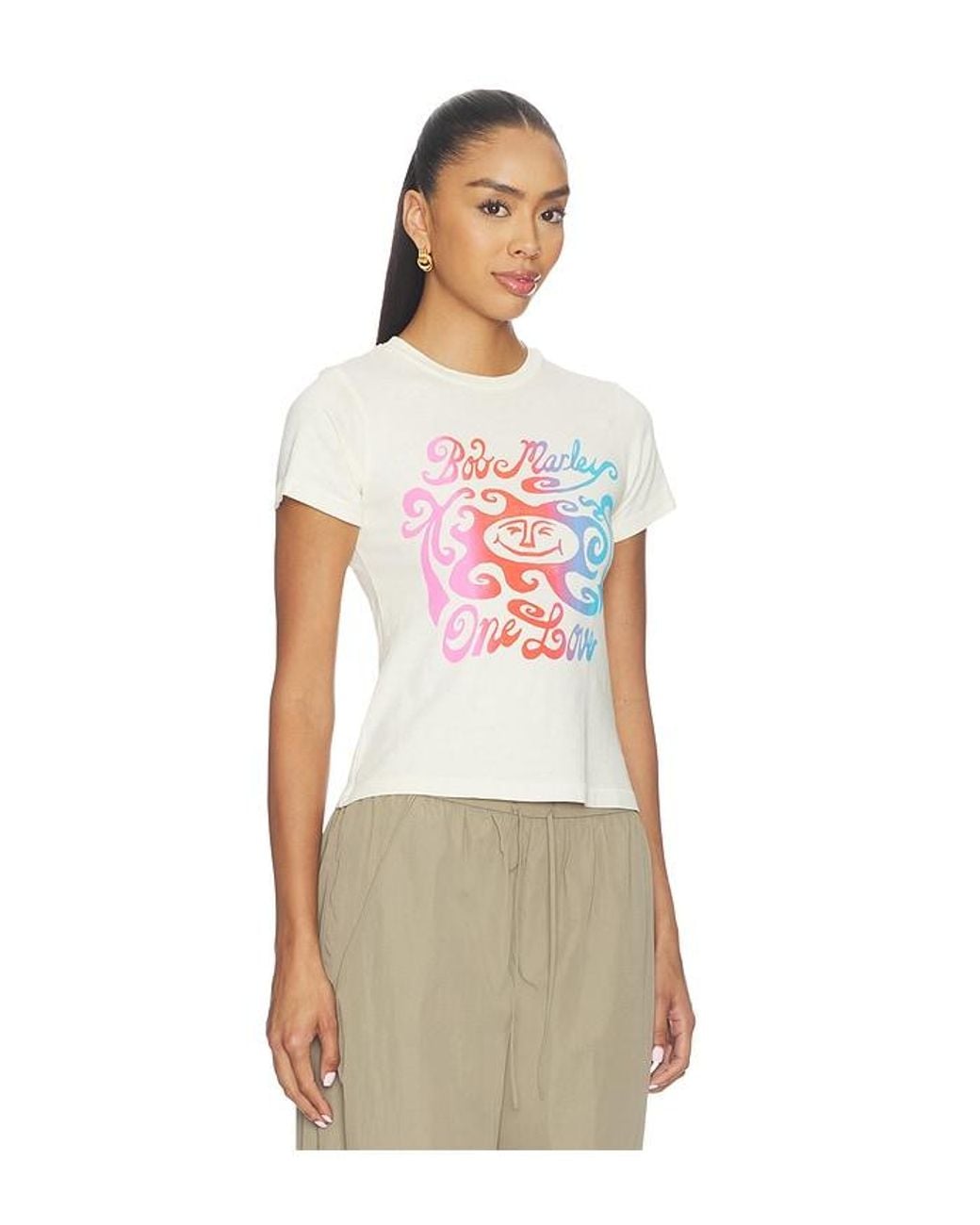 Daydreamer Natural Bob Marley One Love Gradient Vintage Tee