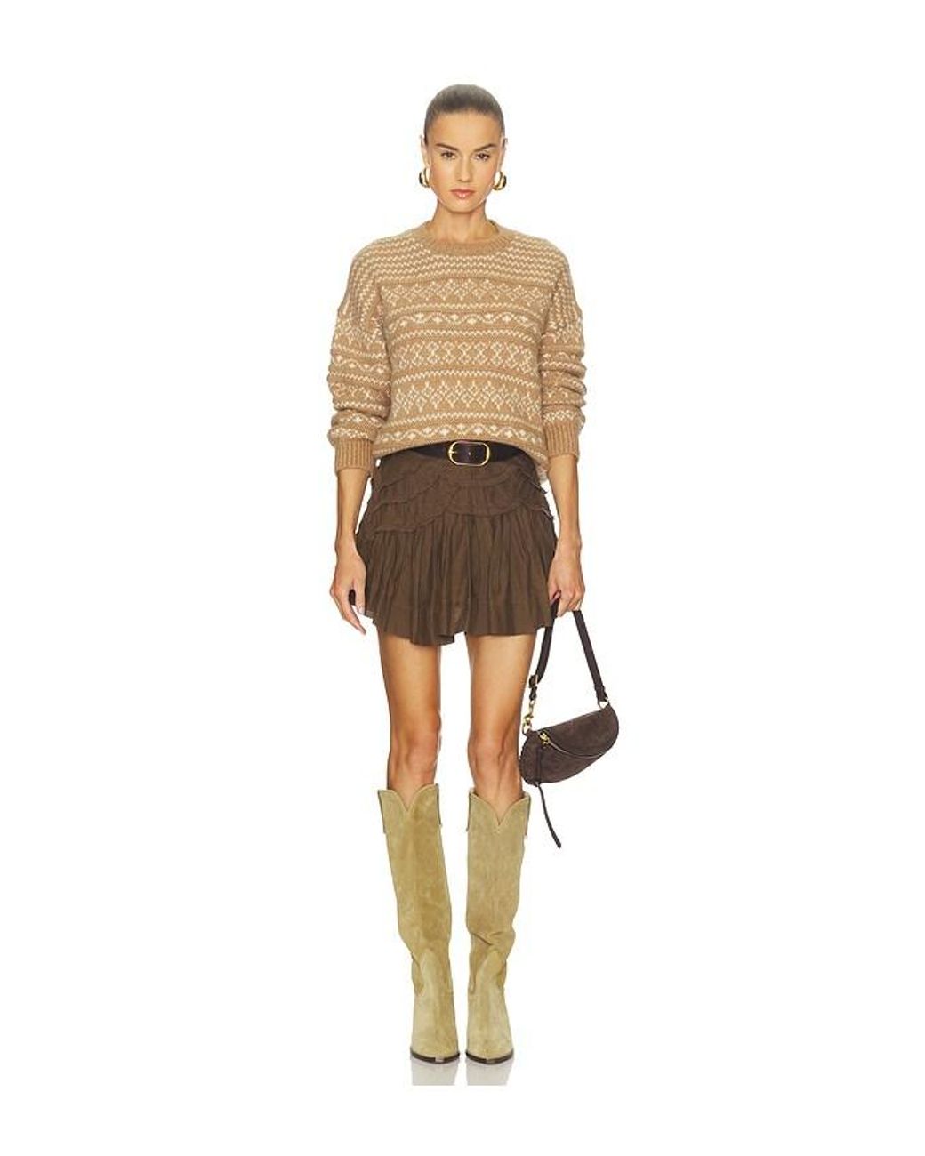 NAADAM Natural Luxe Lofty Alpaca Fair Isle Crewneck