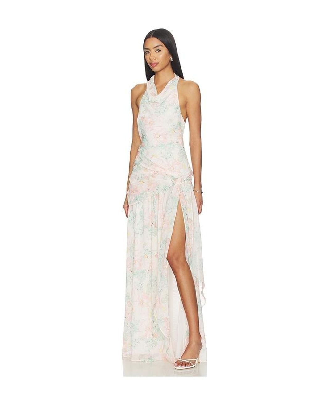 Lovers + Friends White Kaloma Gown
