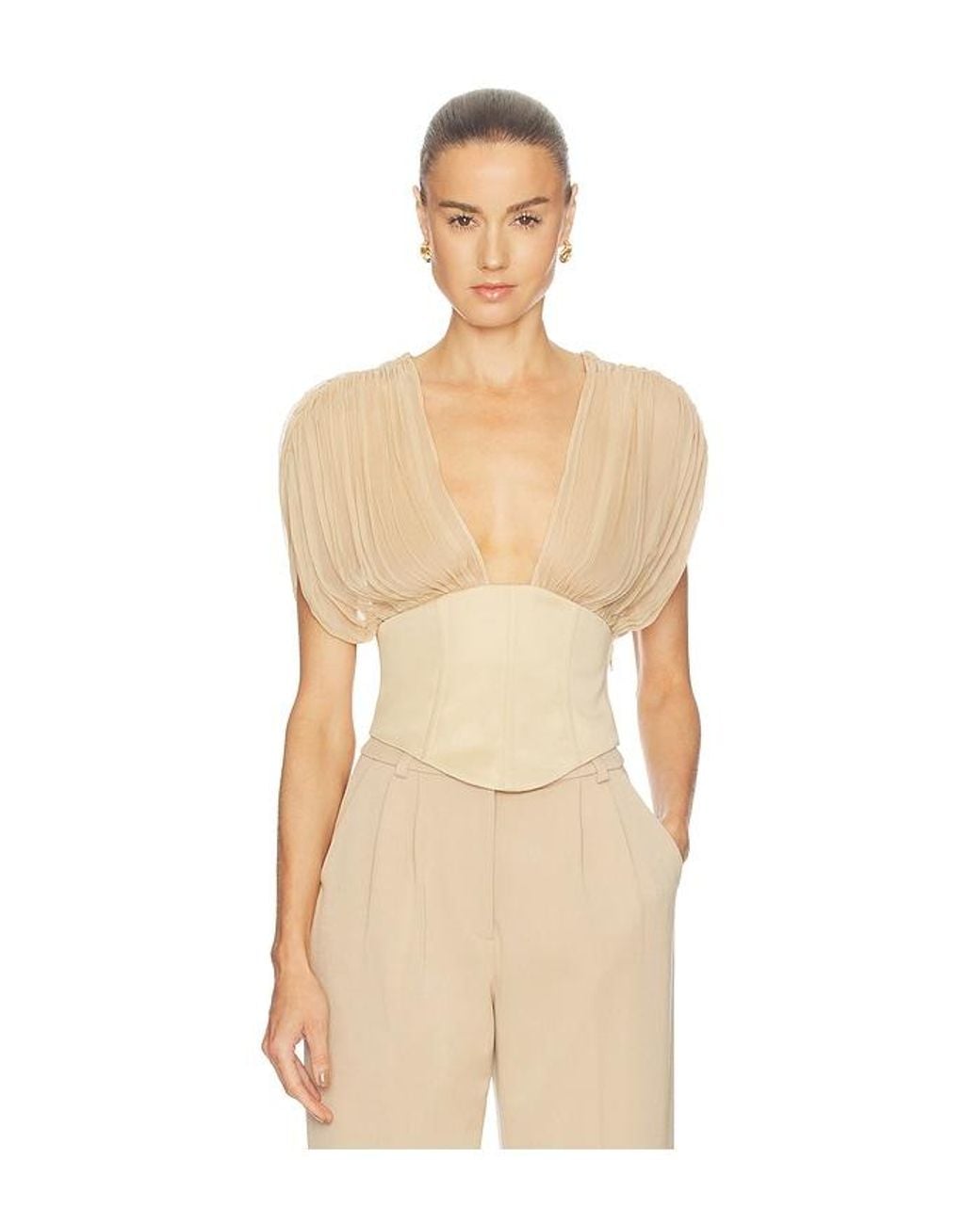 Camila Coelho Natural Elana Top