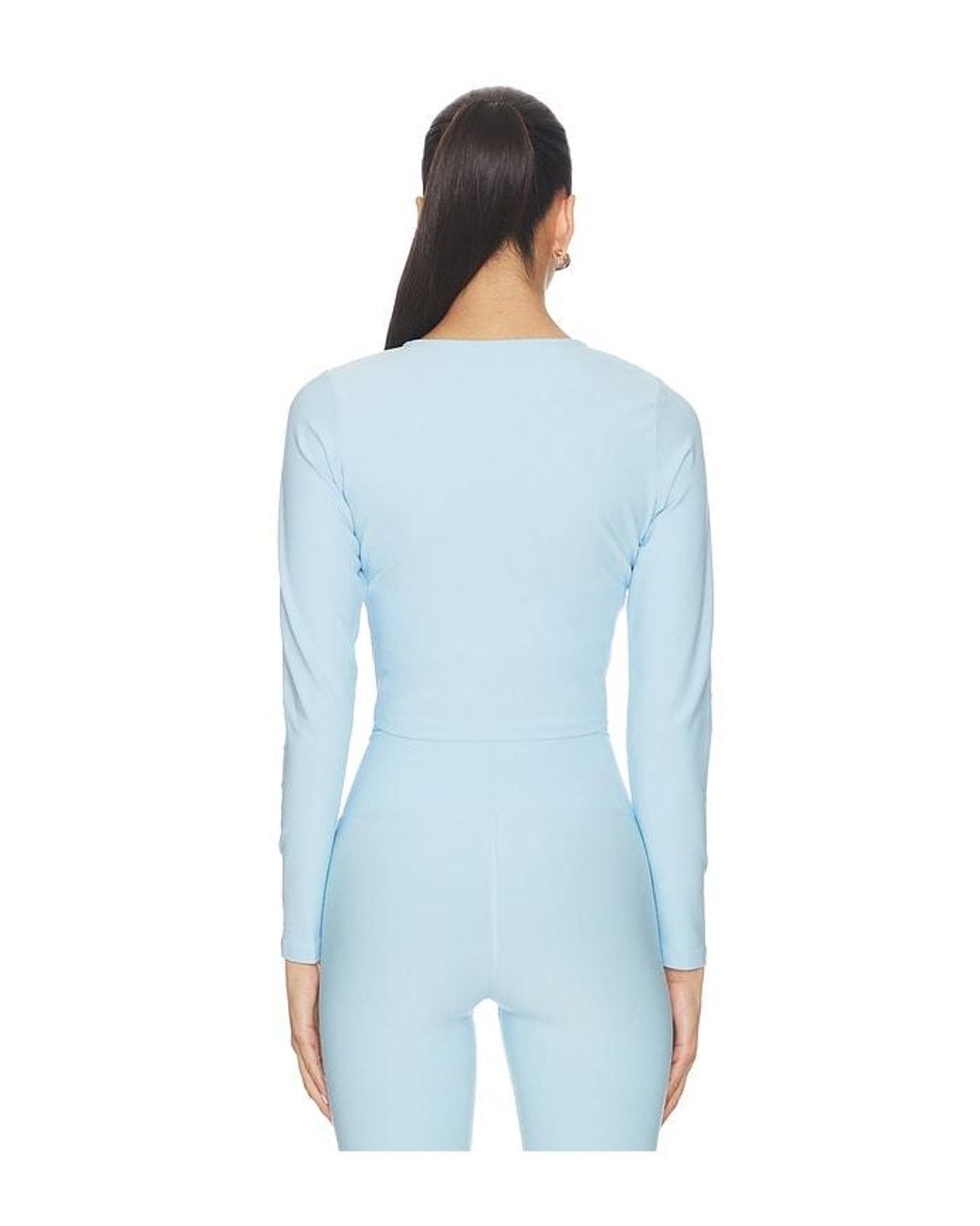 Year Of Ours Blue Stretch Zip Up Cardigan