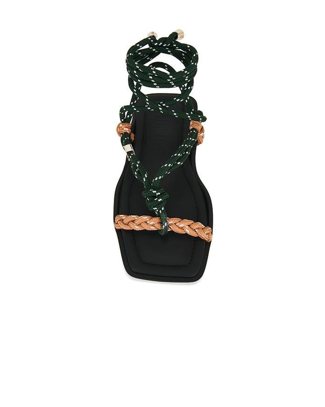 Flòwze Black Fl㲠Square Twin Sandal
