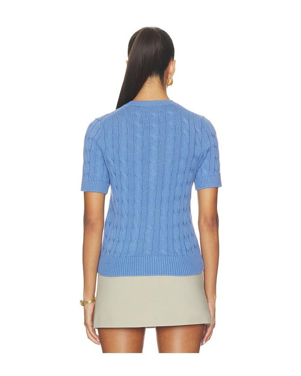 Polo Ralph Lauren Blue Short Sleeve Crew Neck Cardigan