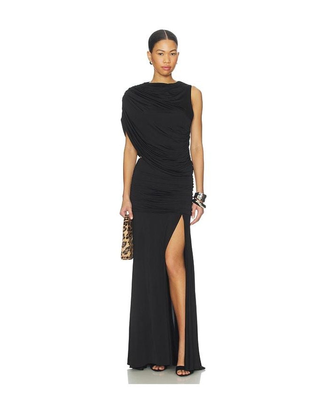 Amanda Uprichard Black Leo Skirt