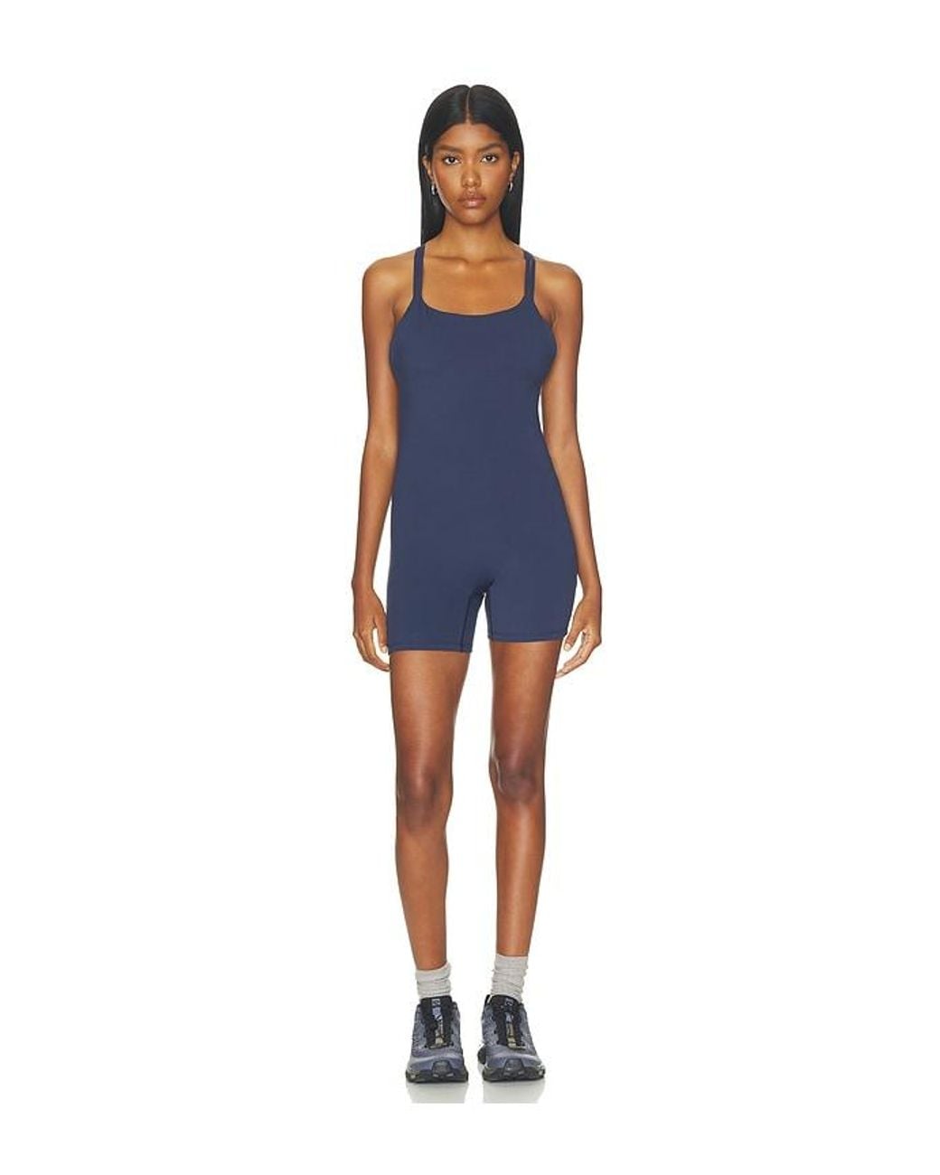 ADANOLA Blue Ultimate Low Cross Back Romper