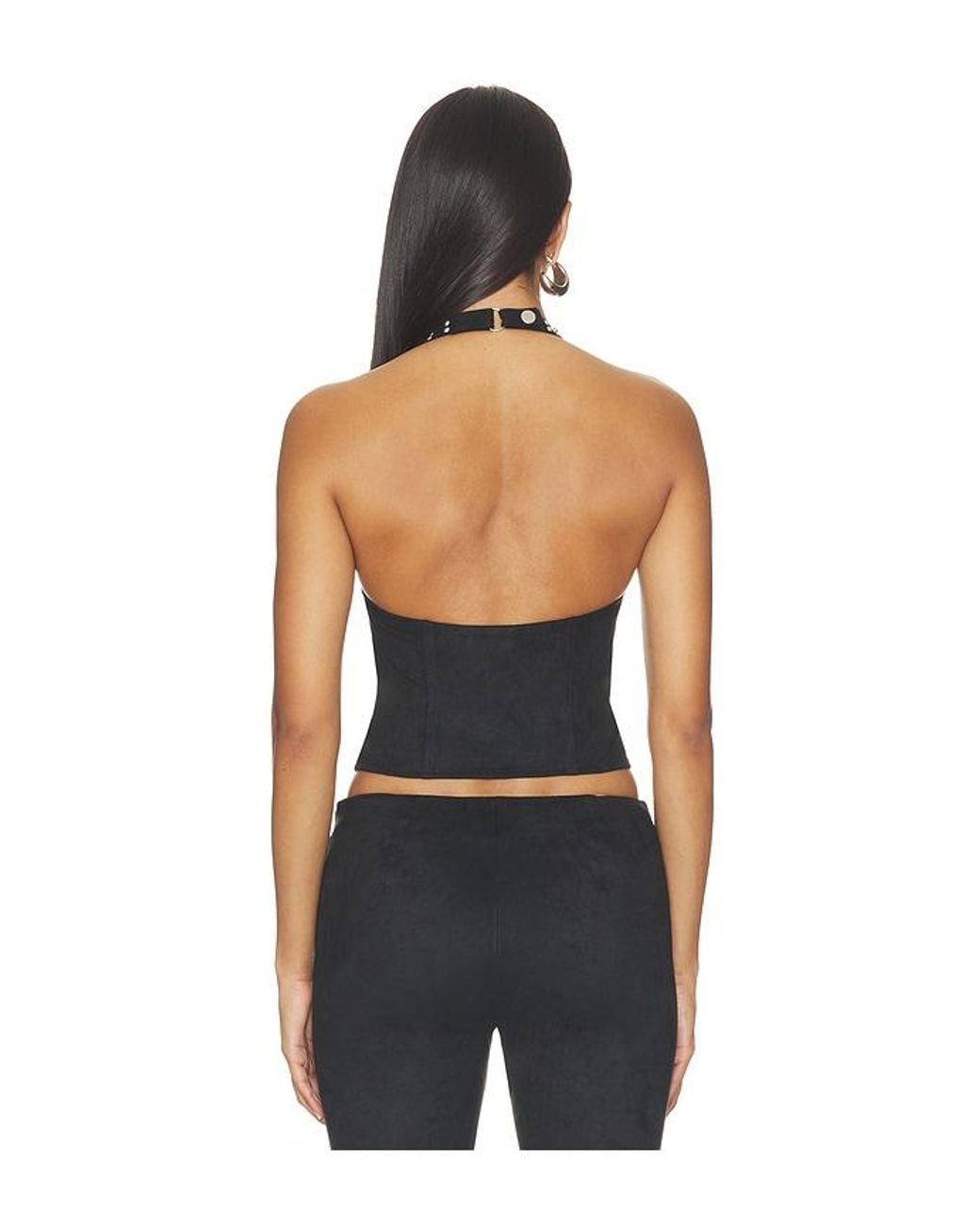 I.AM.GIA Black Seraphine Halter Top