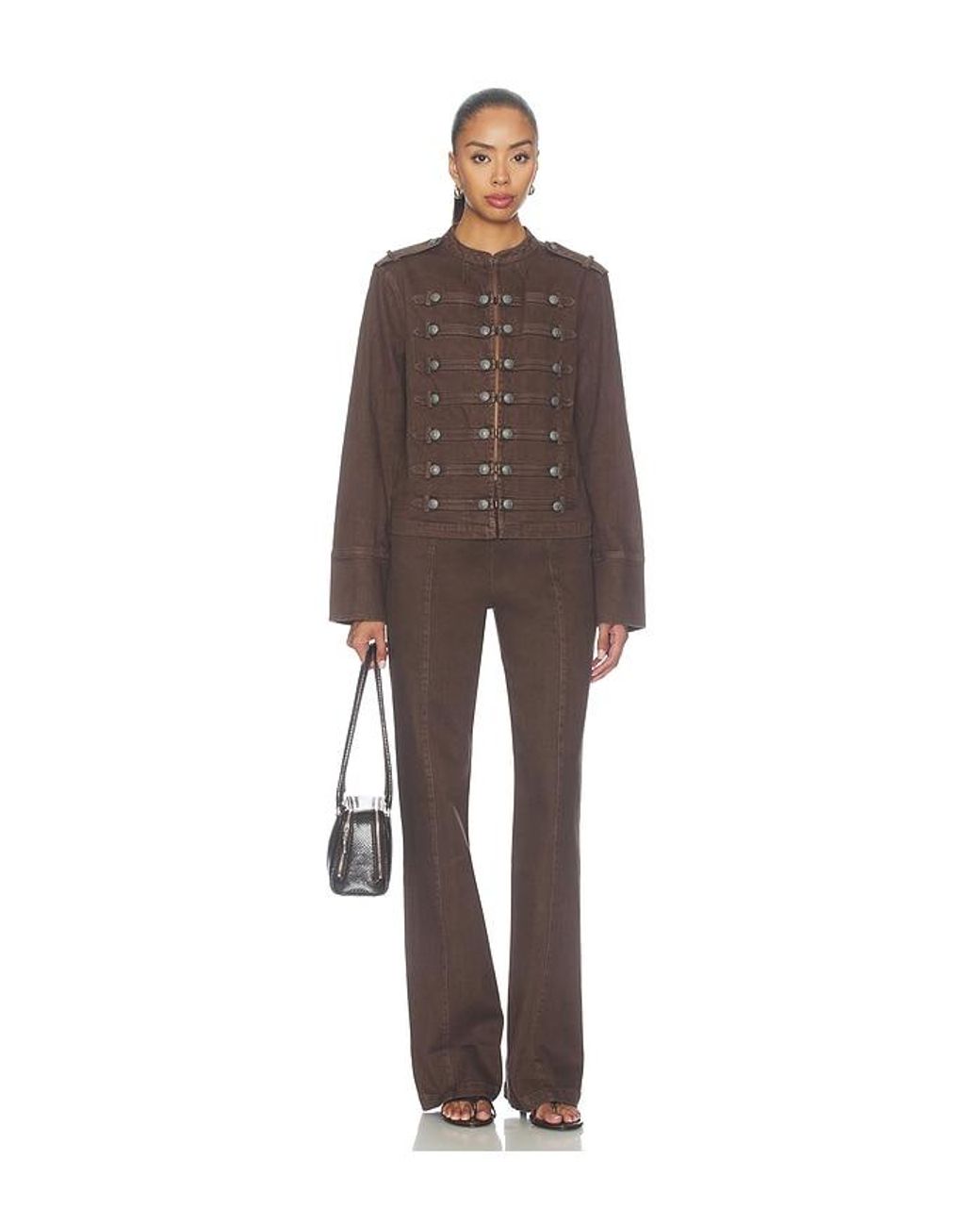 Amanda Uprichard Brown X Revolve Regency Pant