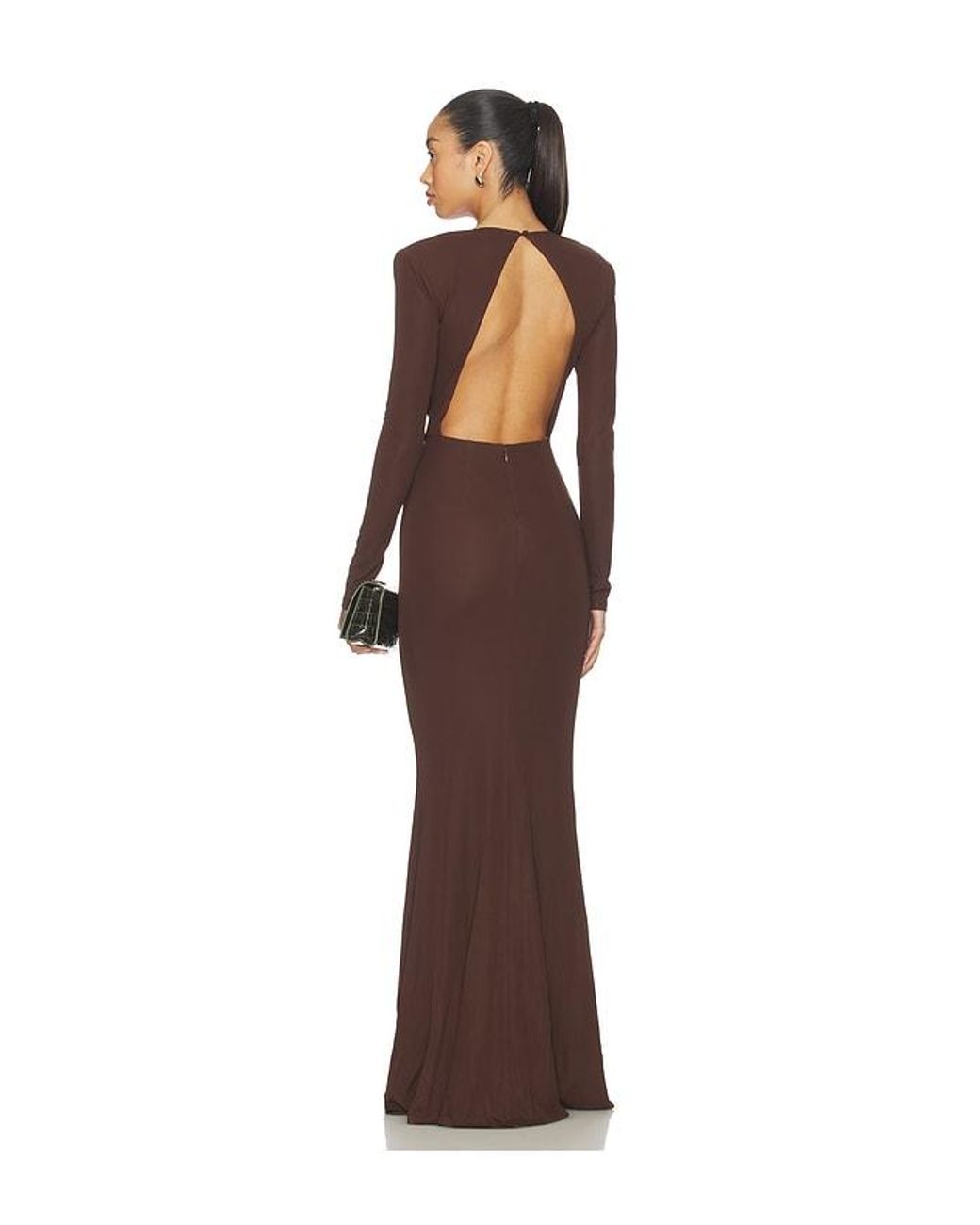 Michael Costello Brown X Revolve Acqua Gown