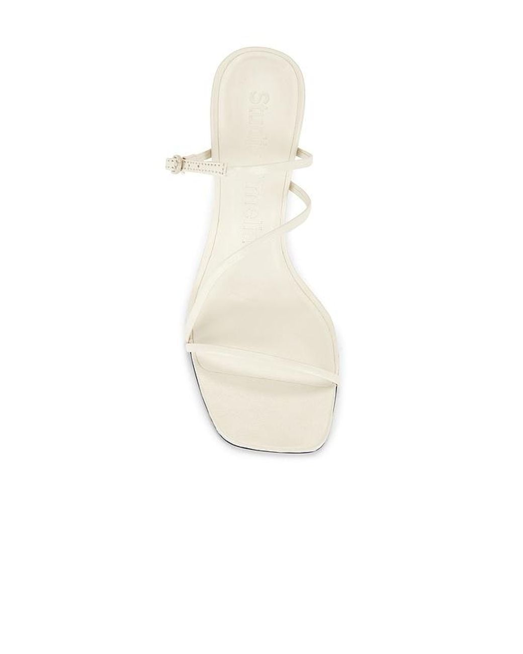 STUDIO AMELIA White Bias Wrap 70 Heel