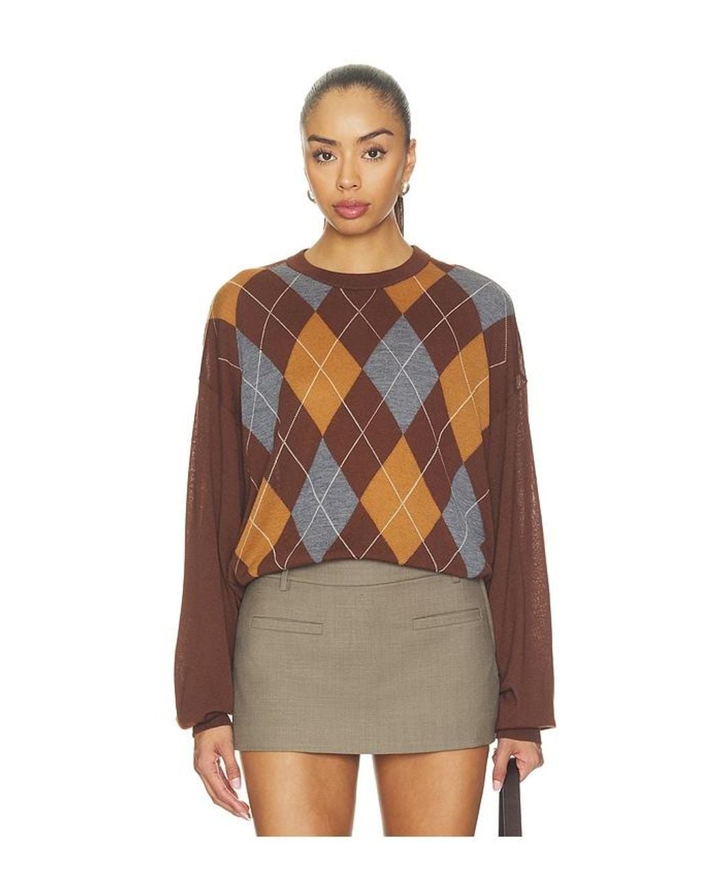 Ronny Kobo Brown Bradley Sweater