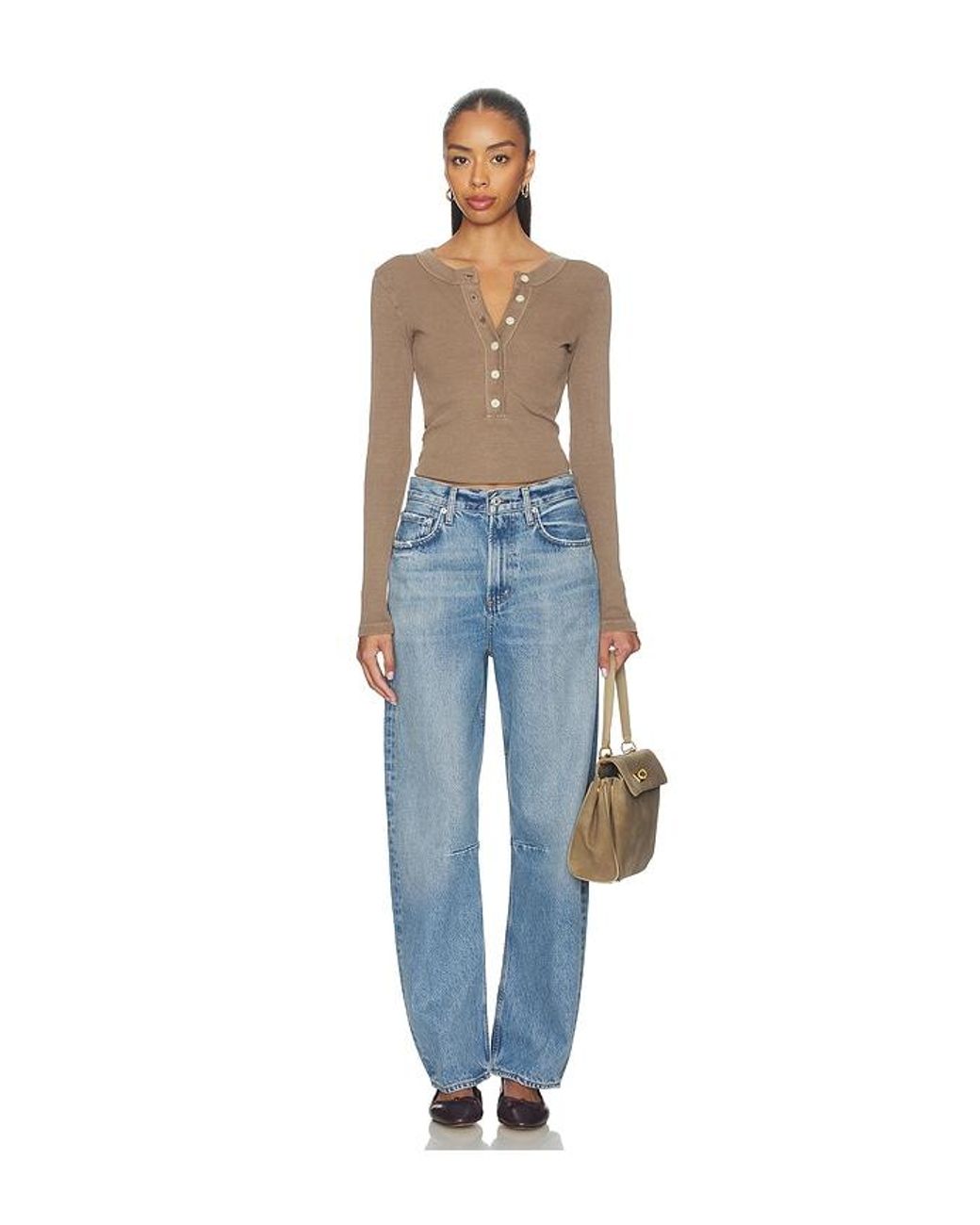 Citizens of Humanity Blue Miro Long Relaxed Jean