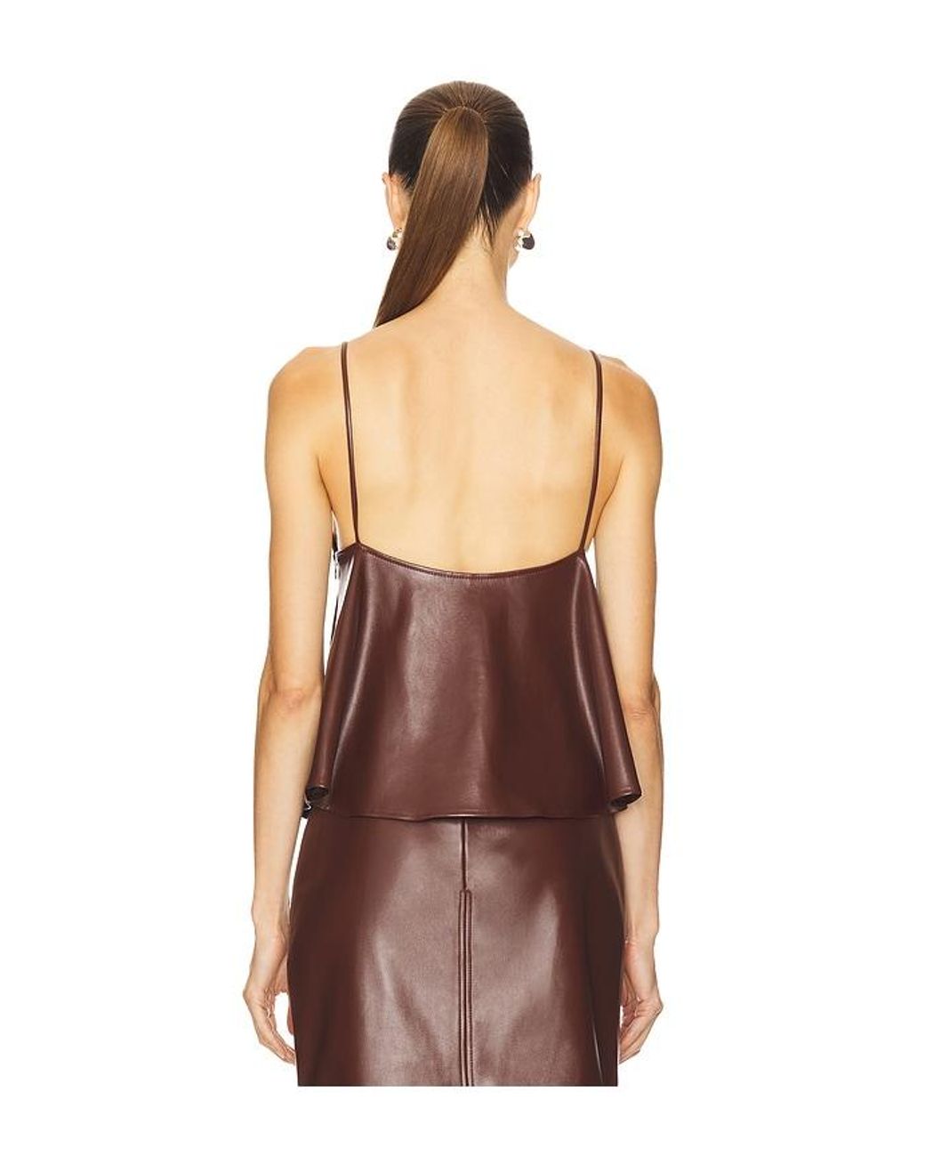 Cala De La Cruz Brown Joan Top