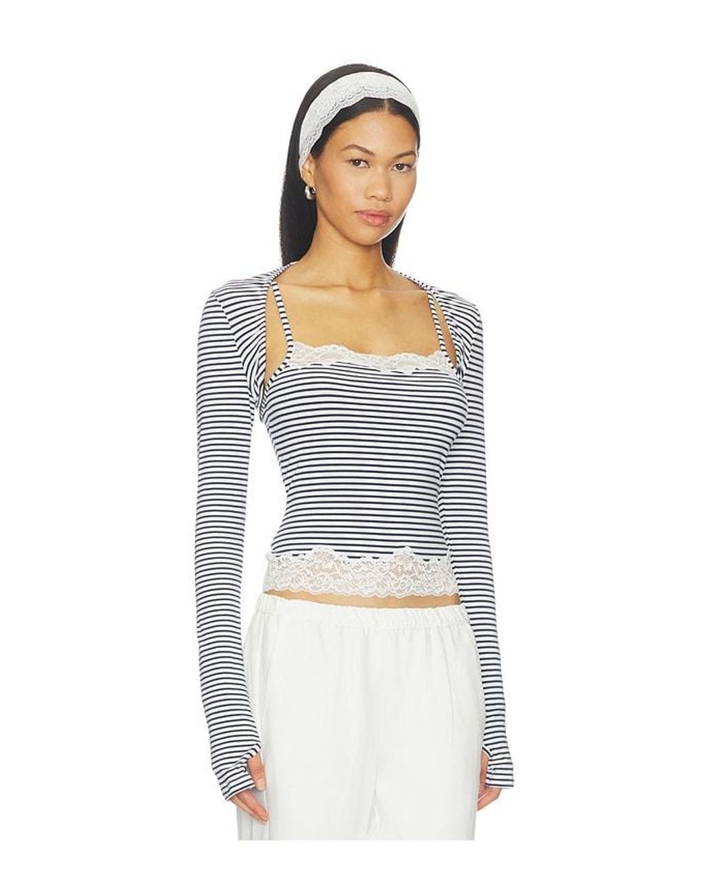 Lovers + Friends White Remi Bolero