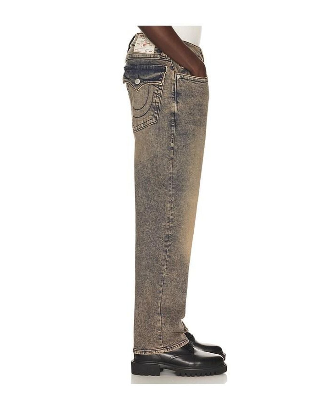 True Religion Gray Bobby Baggy Jeans for men
