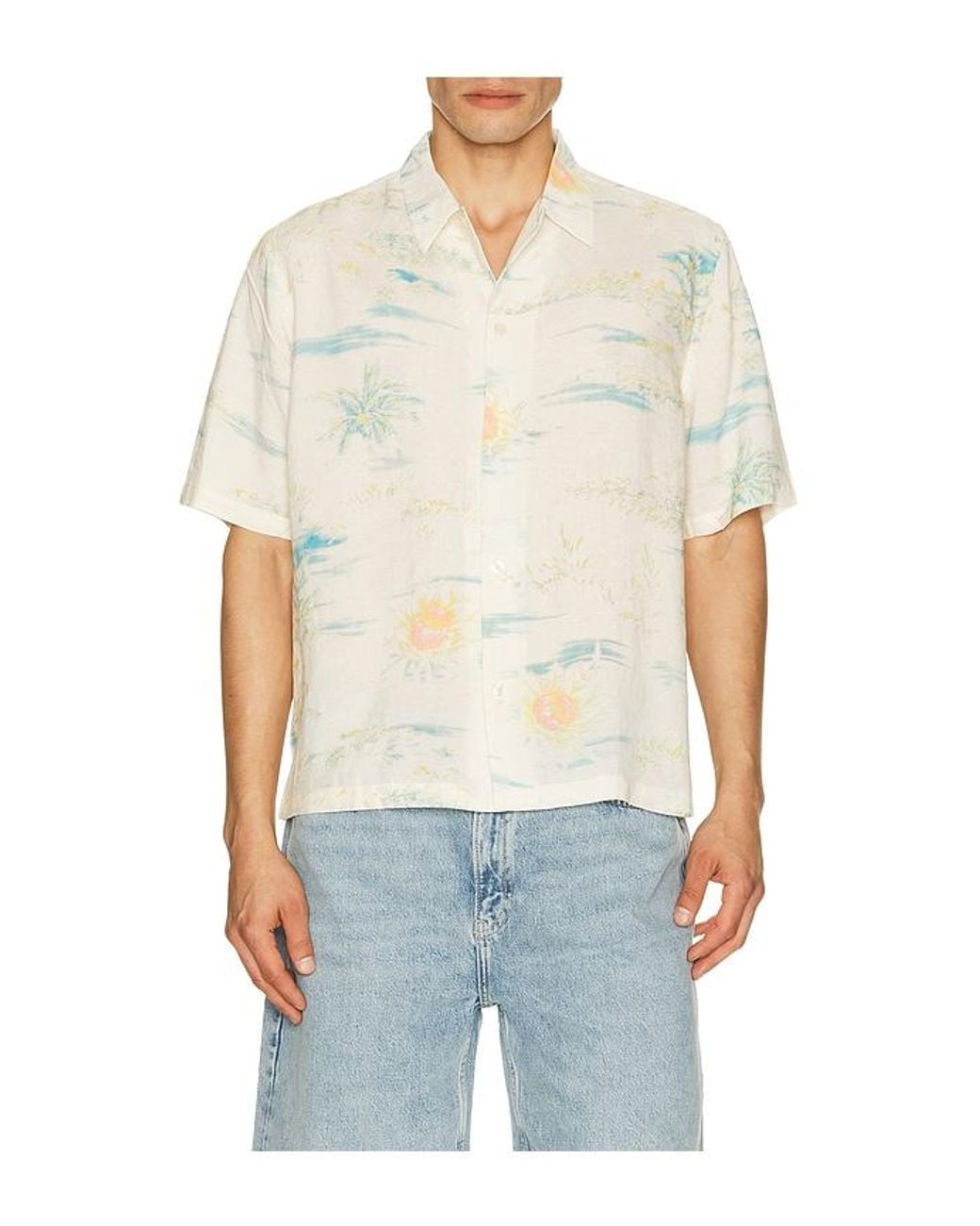 AllSaints Blue Breezer Shirt for men