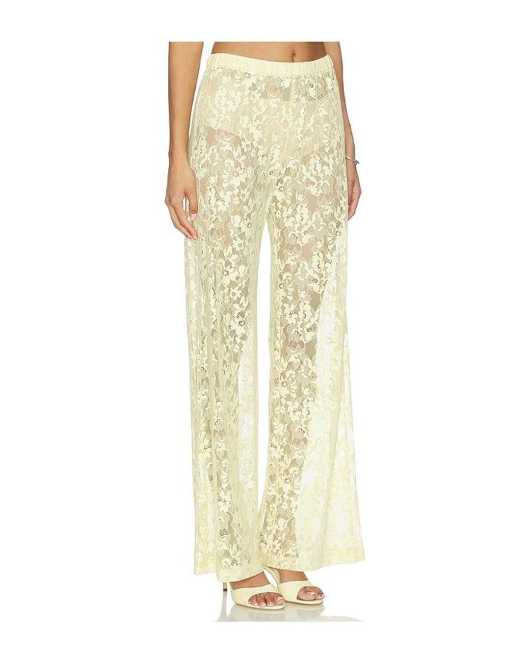 Amanda Uprichard Natural Mariko Pants