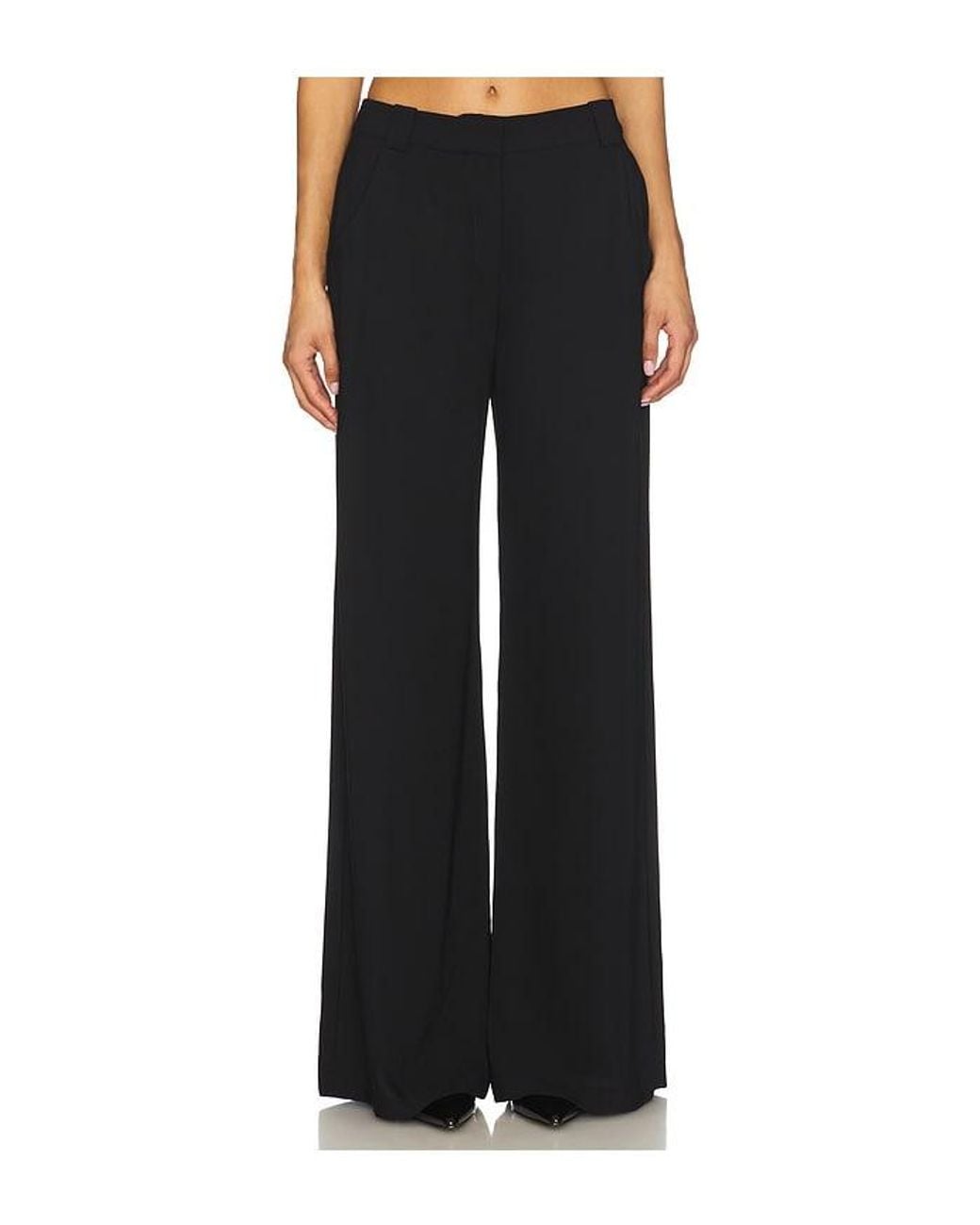 Amanda Uprichard Black Saddler Pants