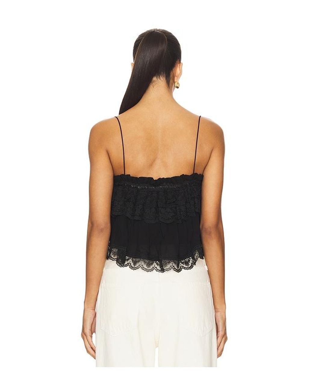 Ronny Kobo Black X Revolve Carlton Top