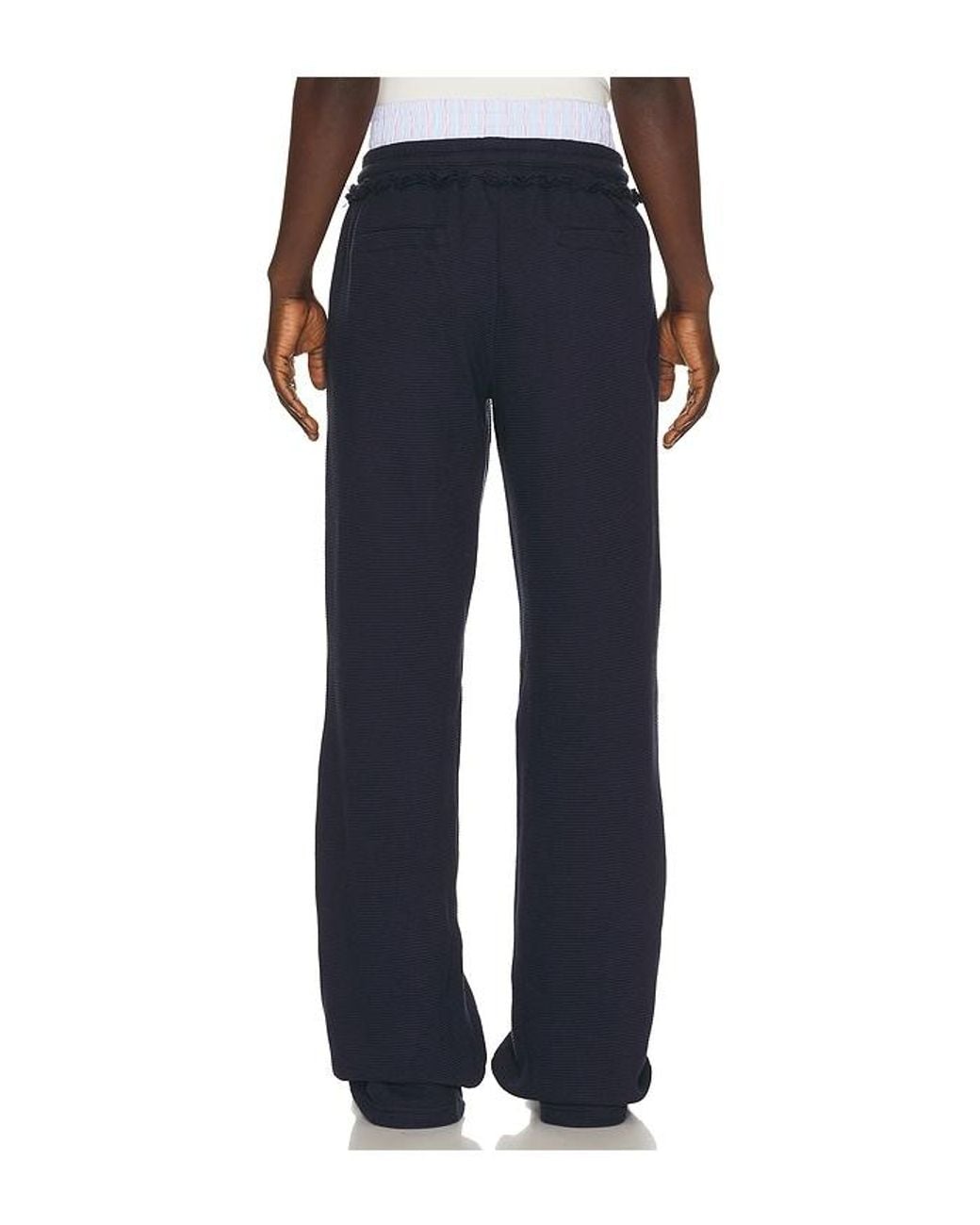 M I S B H V Blue 2In1 Stripe Sweatpants for men