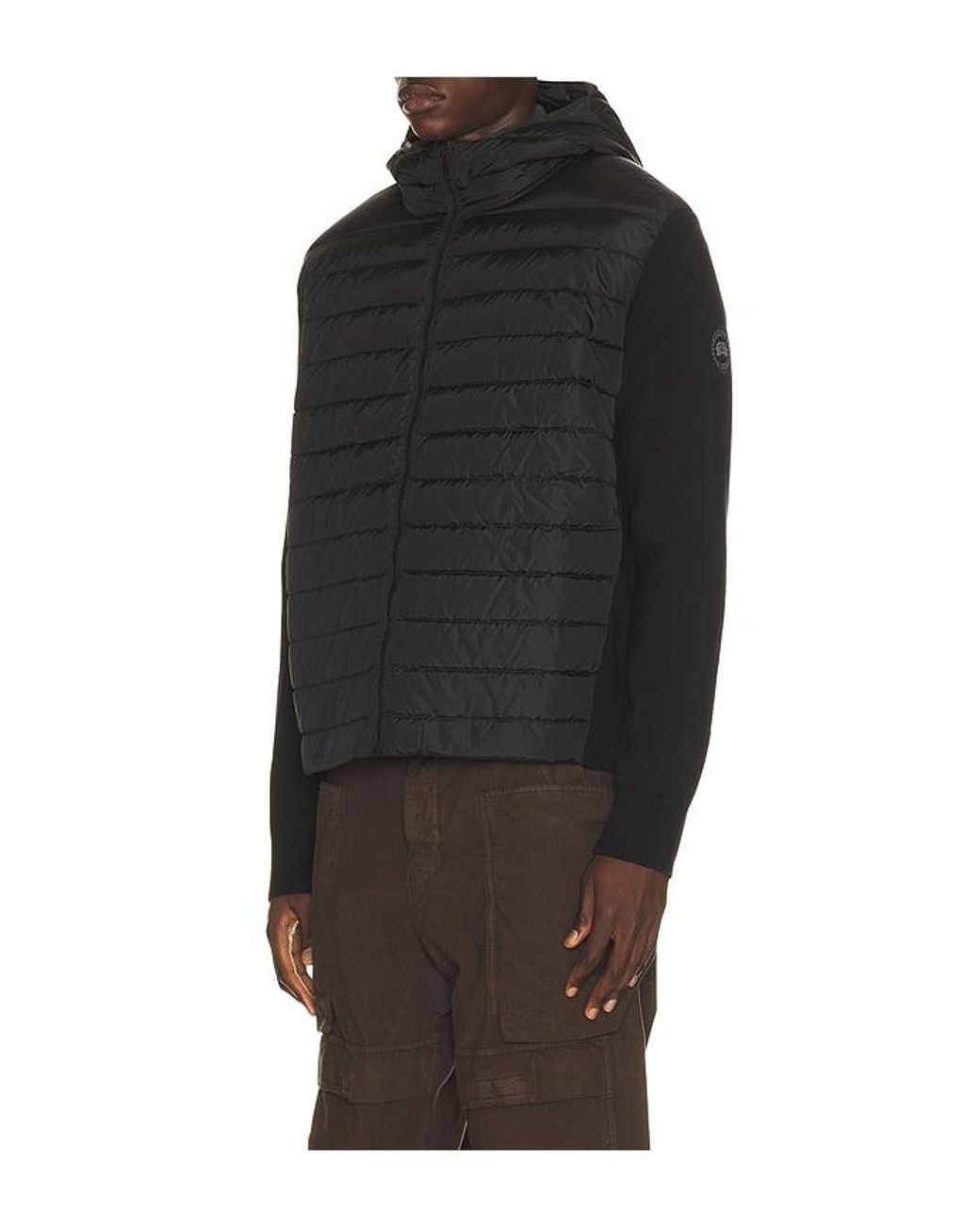 Canada Goose Black Hybridge Flavio Hoodie for men