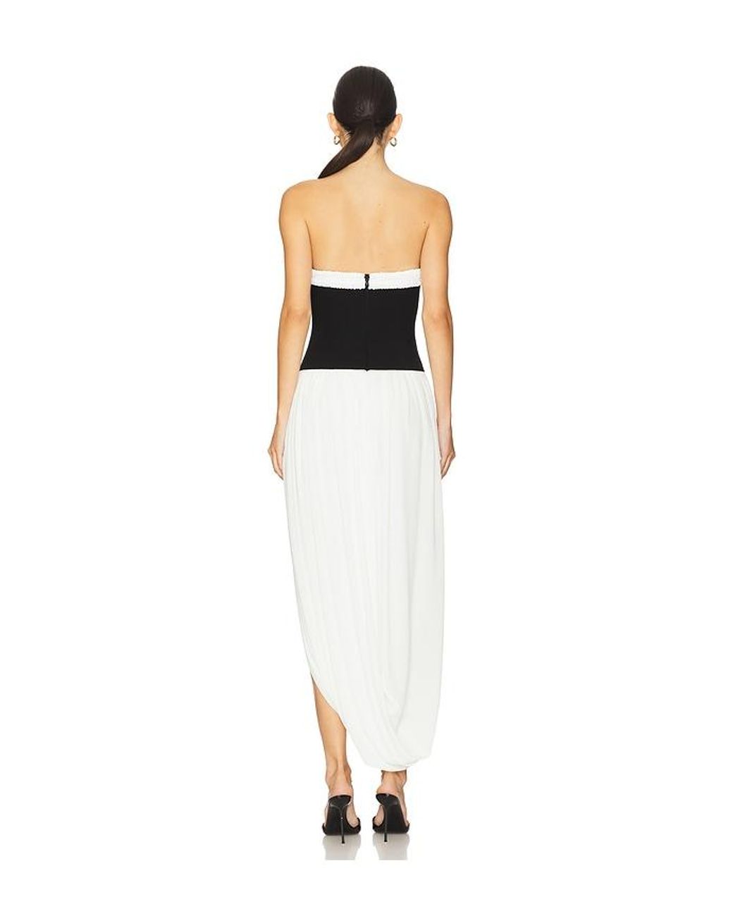 Jonathan Simkhai White Augusta Bustier Midi Dress